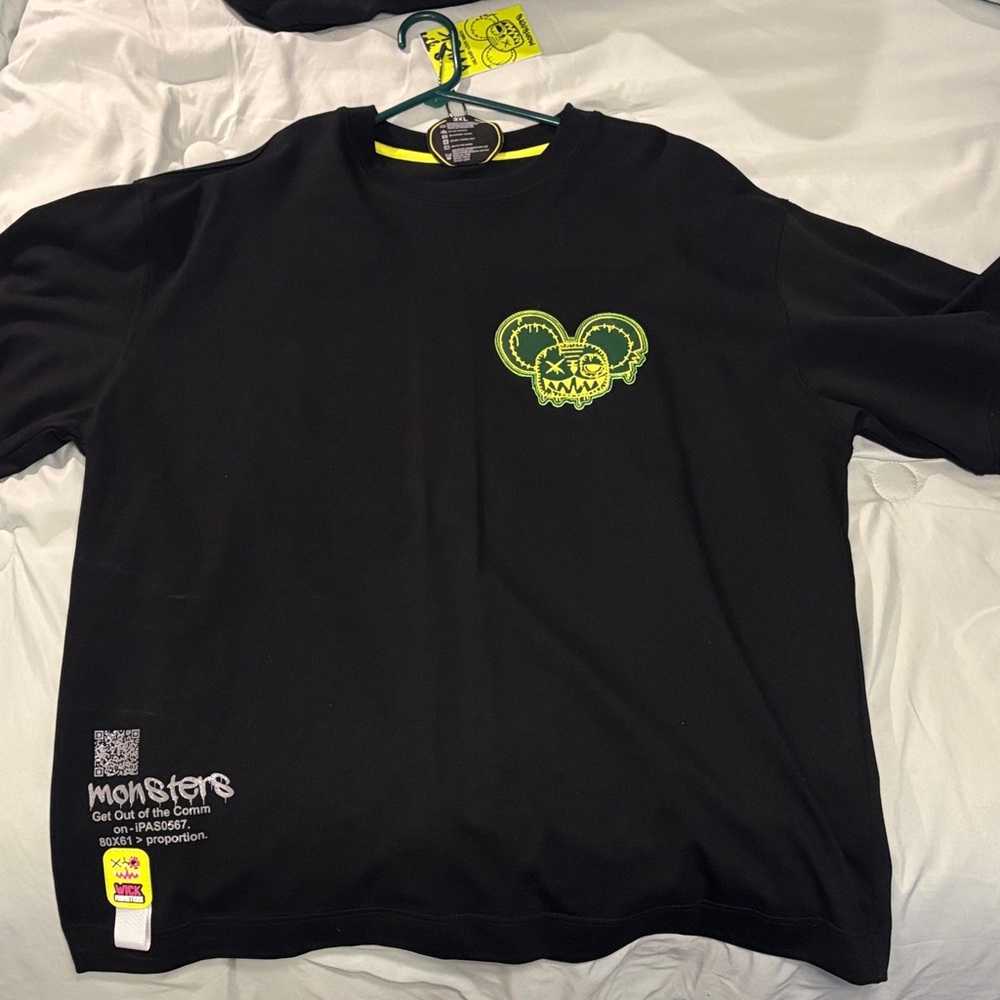 Wick monsters Black tshirt with Green Graphic tag taggy 3xl xxxl